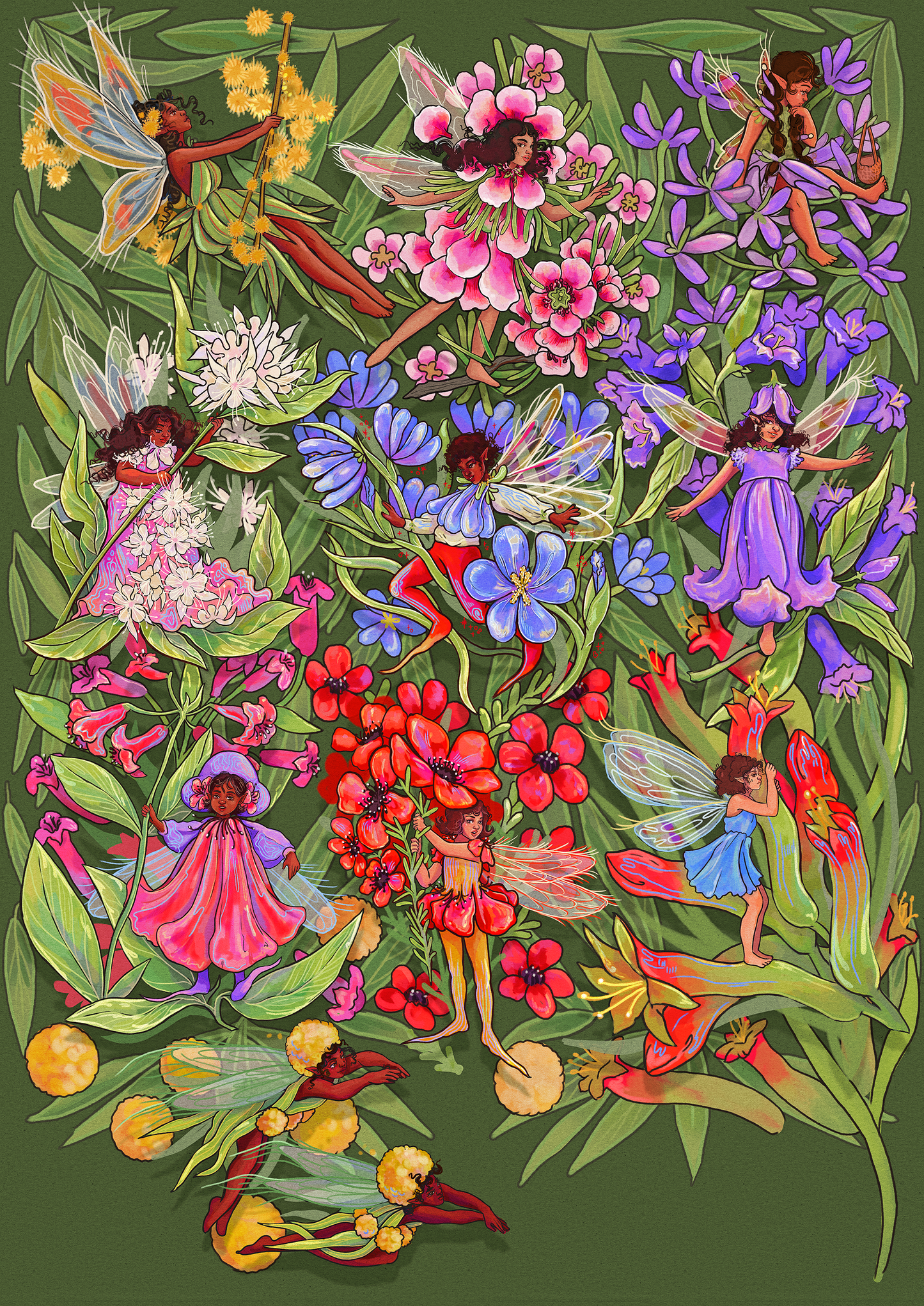 FAIRIES TOGETHER | Hahnemühle German Etching Print