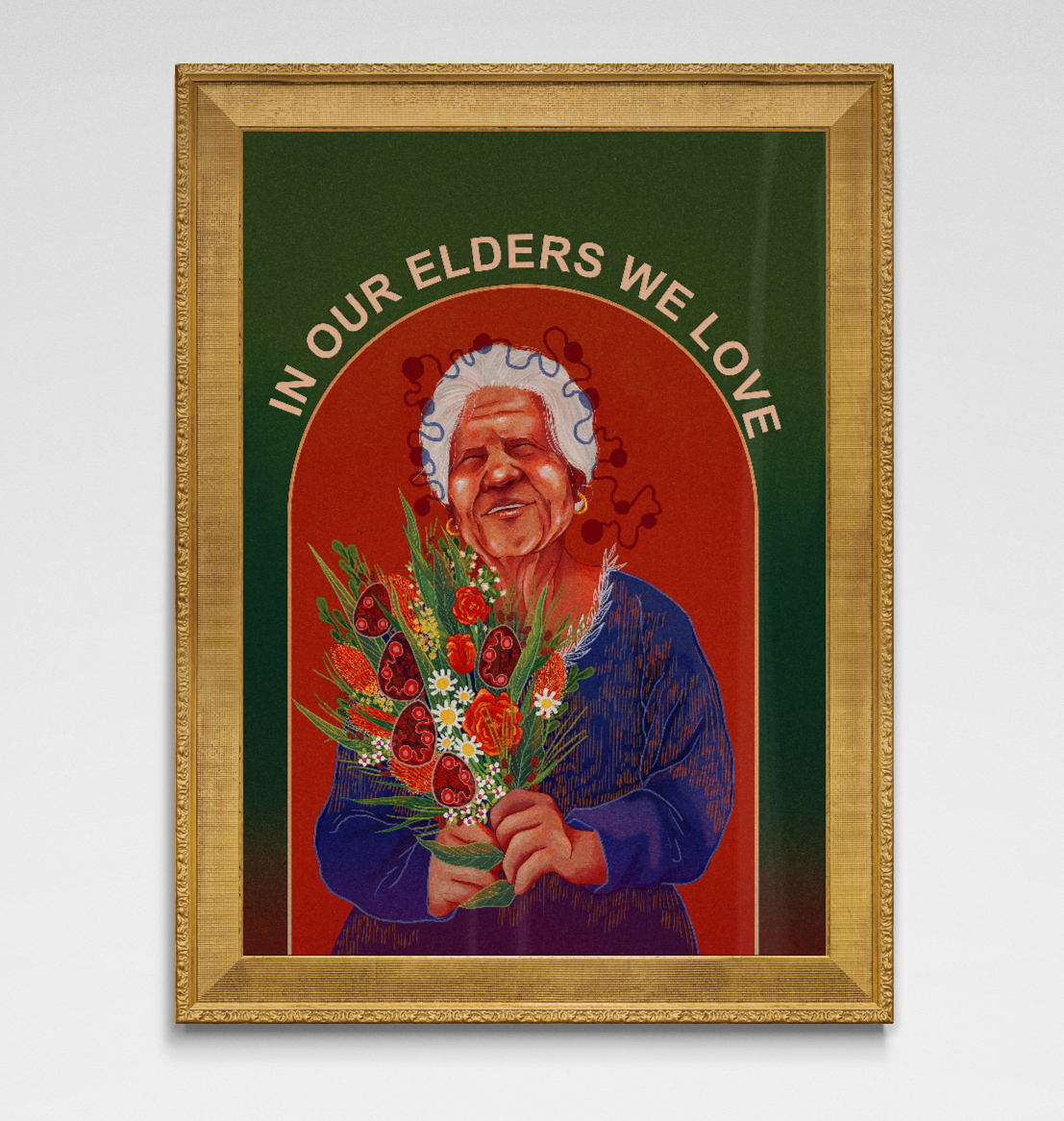 In Our Elders We Love Hahnemühle German Etching Print