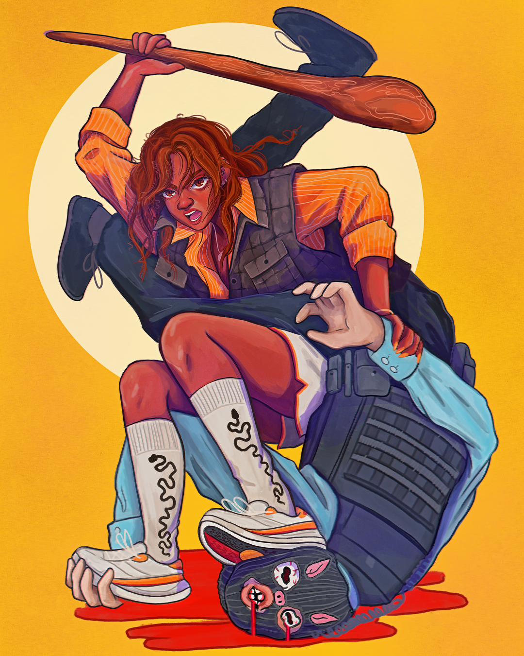 PROTECT YOUR NECK! | Hahnemühle German Etching Print