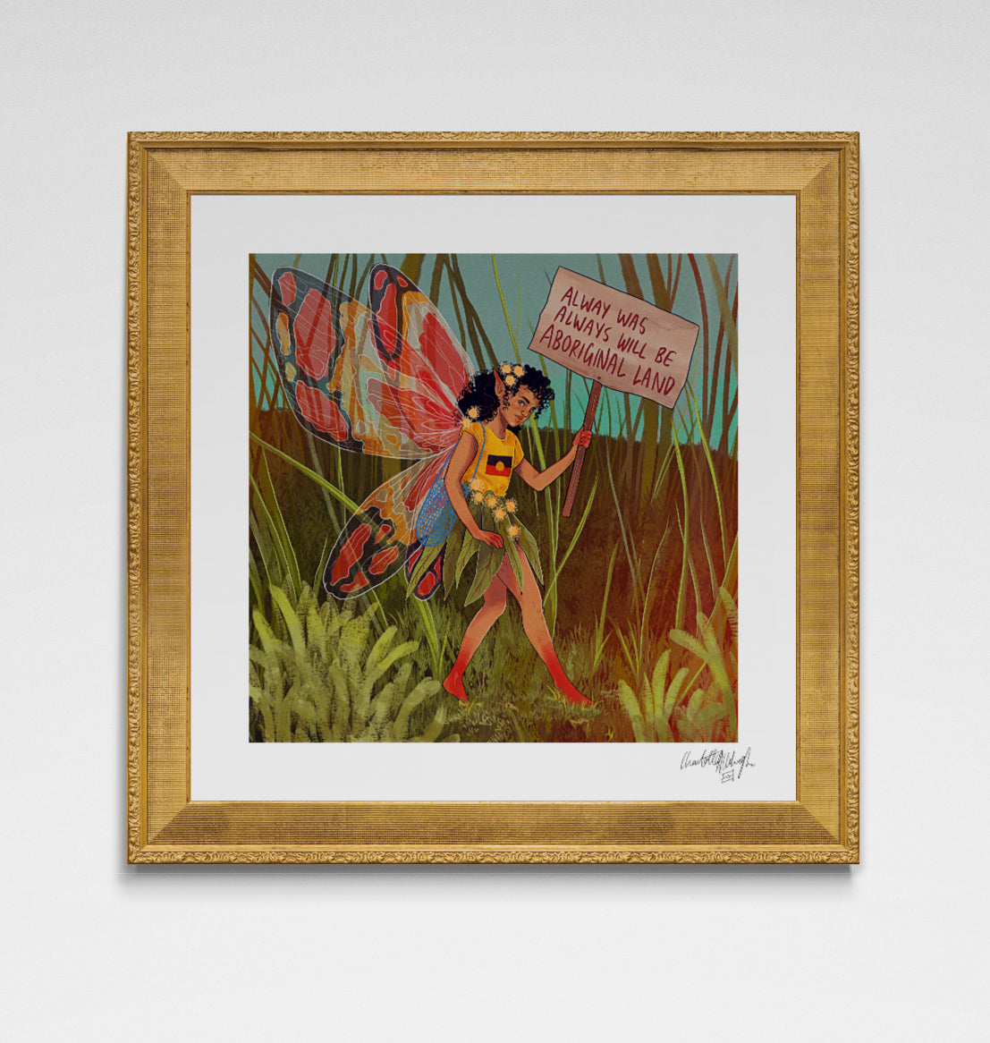 GRASSLANDS FAIRY Hahnemühle German Etching Print