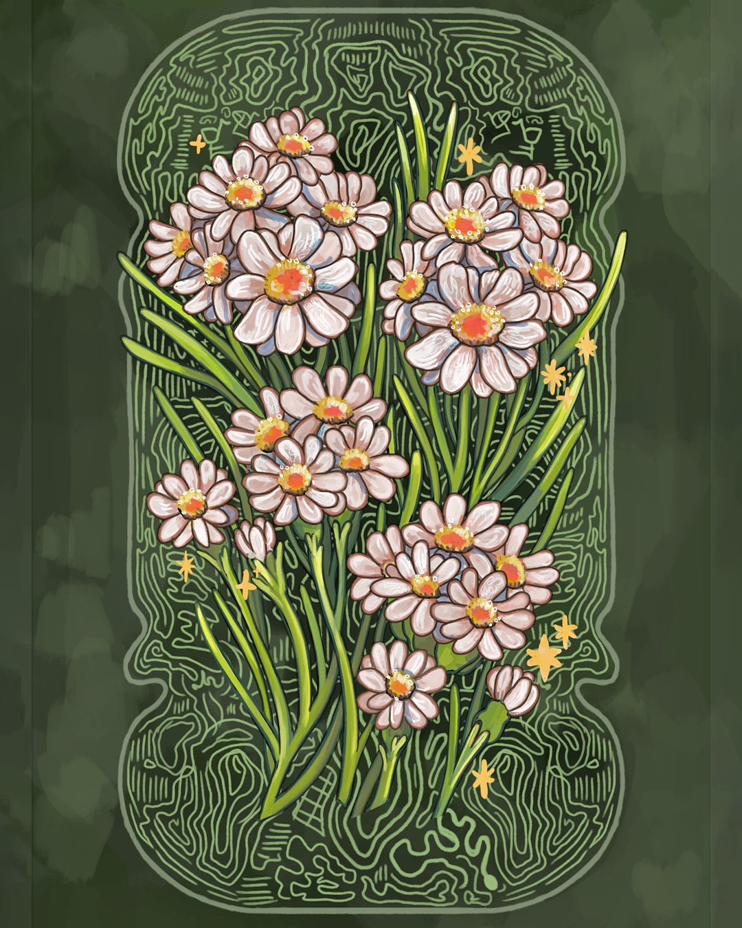 Mountain Daisy | Hahnemühle German Etching Print