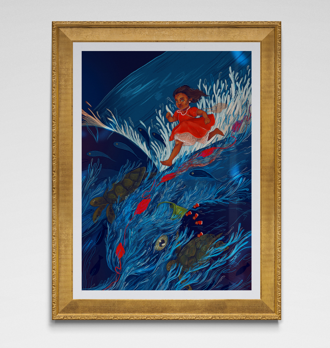 PONYO LOVES HAM | Hahnemühle German Etching Print