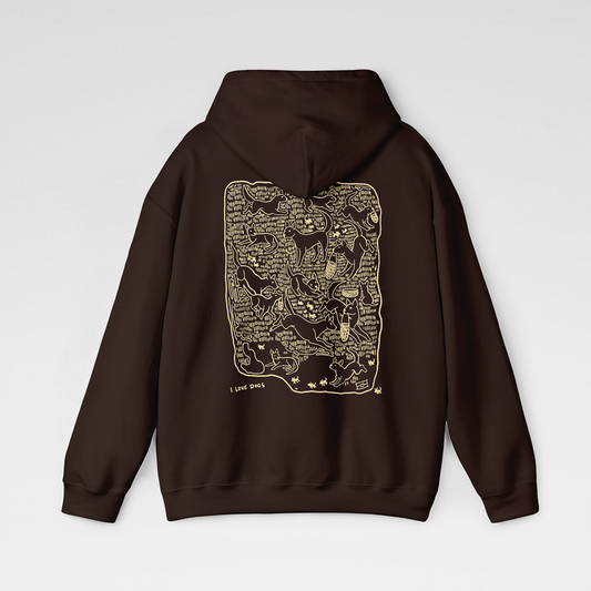 I LOVE DOGS | Hooded Sweatshirt