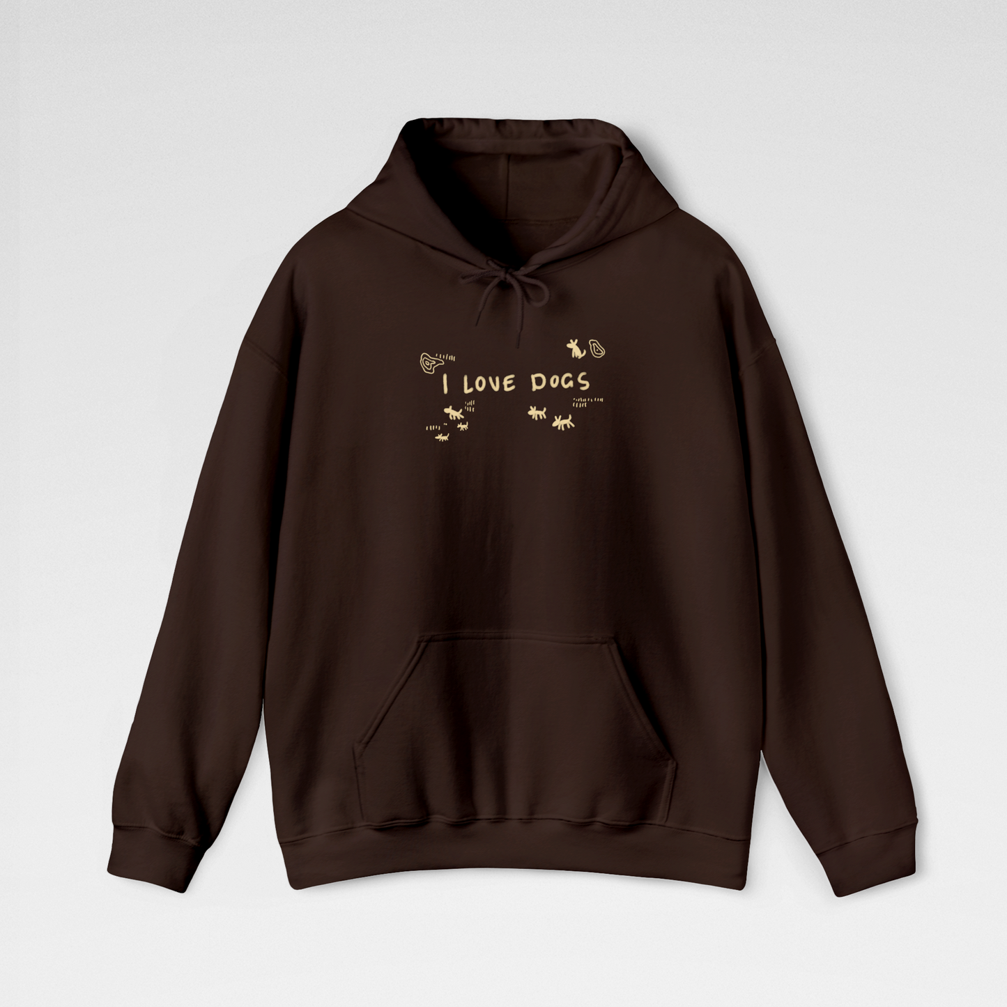 I LOVE DOGS | Hooded Sweatshirt