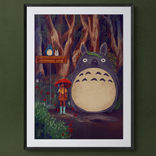 Load image into Gallery viewer, MY NEIGHBOUR TOTORO | A3 - A0 Hahnemühle German Etching Print
